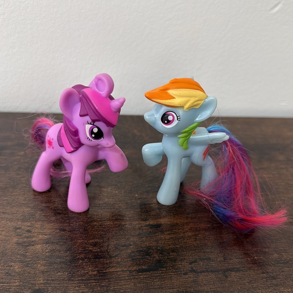 My Little Pony Mcdonalds Happy Meal Toy 3” Figures Mix Lot of 9 Brushable Tails - Picture 13 of 14